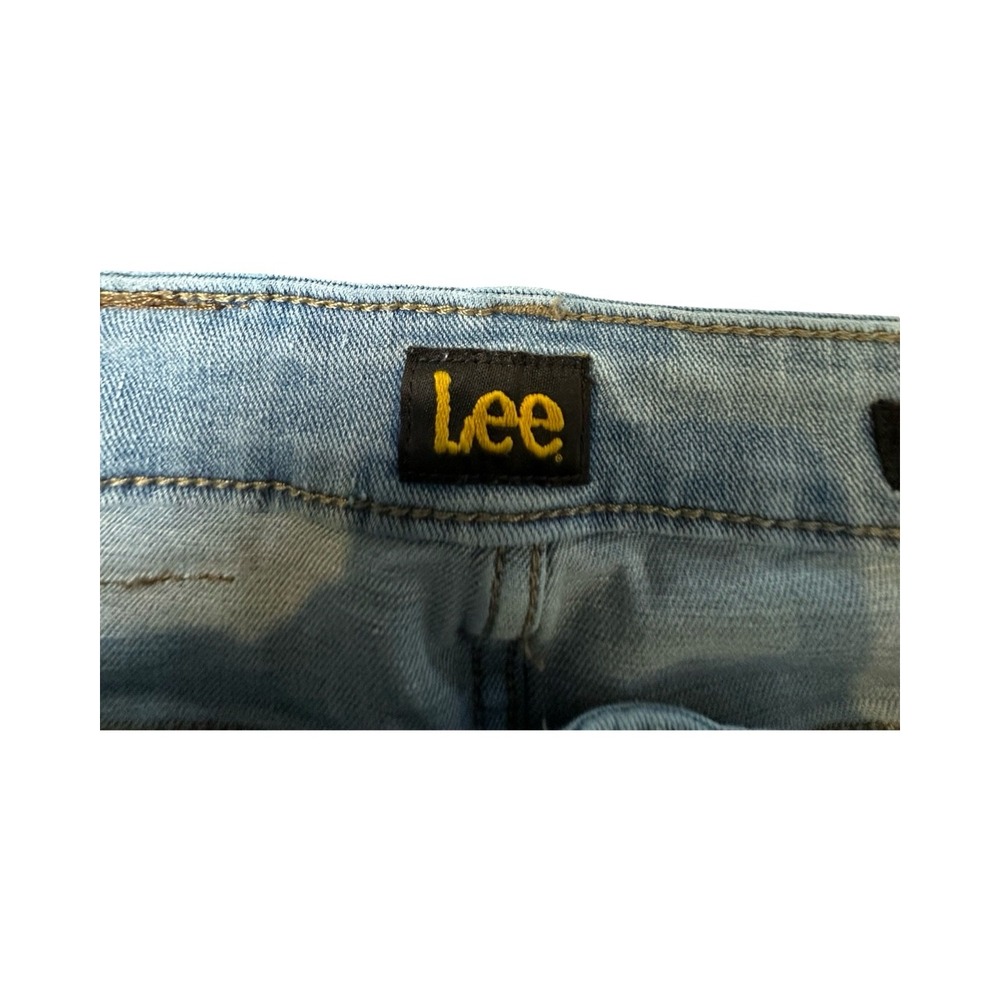 Lee Jeans Womens 27 Light Blue High Rise Skinny Denim Pants Stretch Casual - Picture 3 of 11